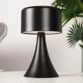 Lampka nocna LED metalowa czarna bezprzewodowa 20,5 cm