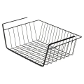 Koszyk podwieszany pod półkę metalowy czarny 40,5x26,5x14,5 cm
