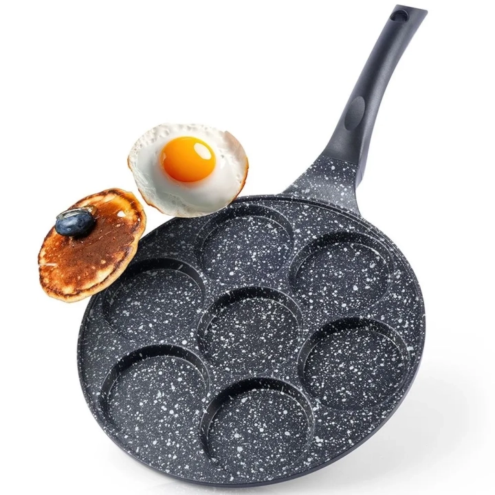 Patelnia do jajek granitowa 7 otworów GRANDE 27 cm