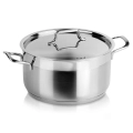 Garnek stalowy z pokrywką ANETT 22 cm, 4,3 l