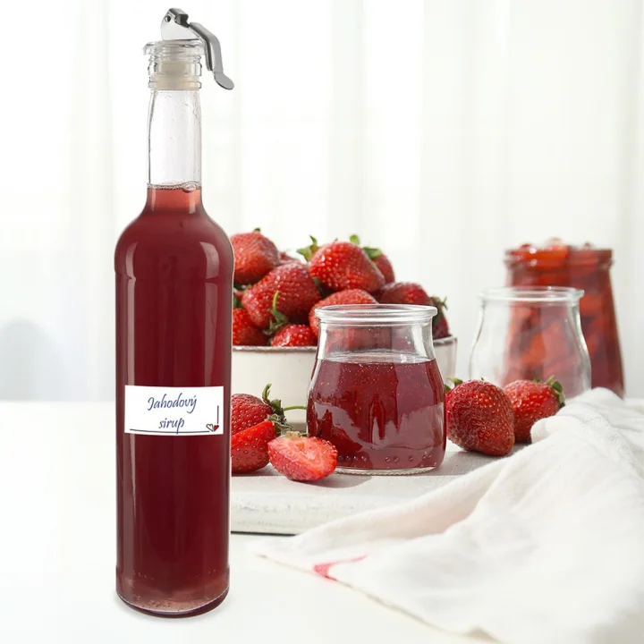 Etykiety samoprzylepne na słoiki SERCE 28 szt.