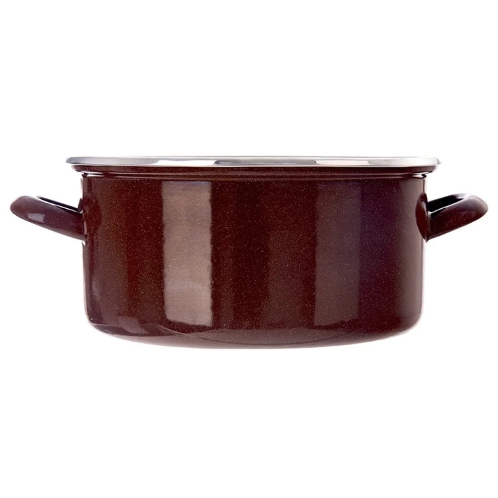 Garnek emaliowany BROWN 24 cm, 4 l