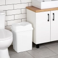 Kosz na śmieci plastikowy biały 28 l