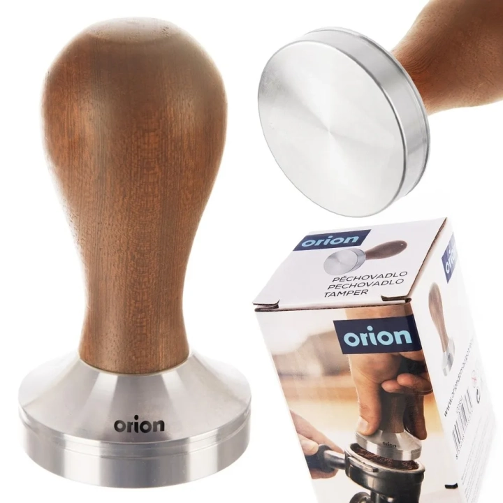 Tamper do kawy stalowy drewniany ubijak 5x9,5 cm