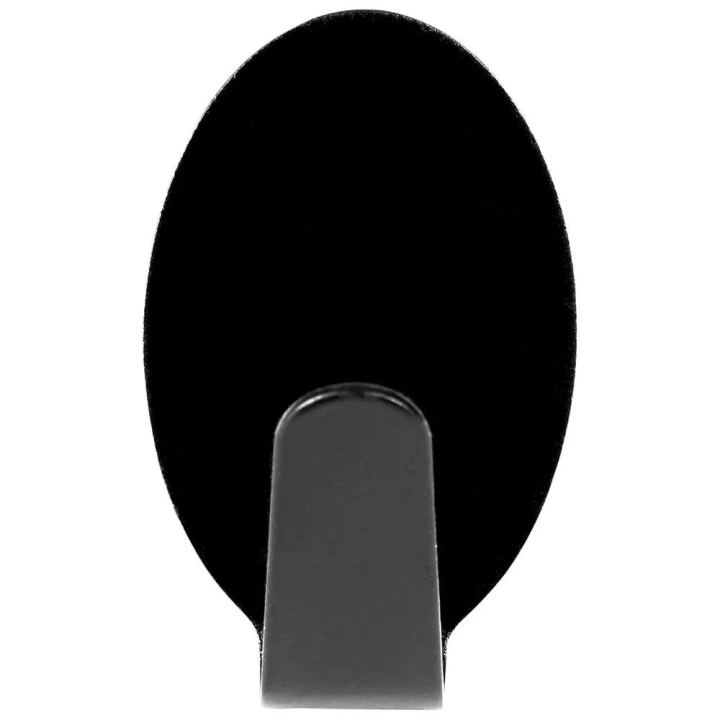 Haczyk wieszak samoprzylepny stalowy czarny 3x2 cm 6 szt.