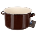 Garnek emaliowany BROWN 30 cm, 10 l