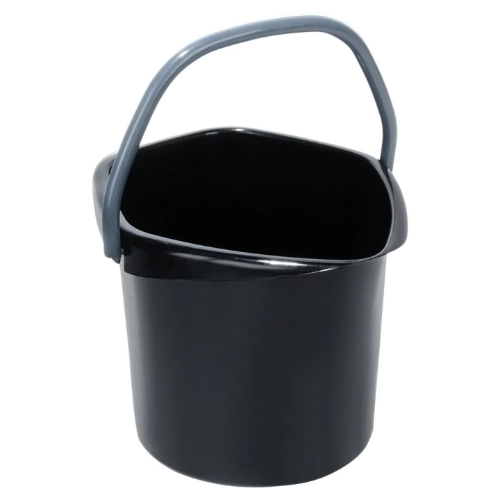 Wiadro plastikowe czarne 5 l
