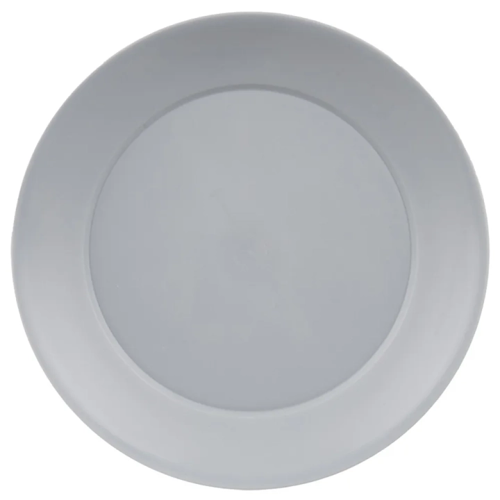Talerze deserowe plastikowe szare SANDY 20,5 cm 6 szt.