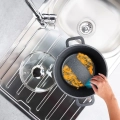 Garnek granitowy ze szklaną pokrywką wysoki GRANDE 4,2 l