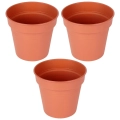 Doniczka ogrodowa plastikowa okrągła 17 cm 3 szt.