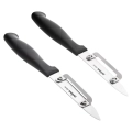 Nóż do obierania obierak do warzyw i owoców pionowy stalowy 19 cm