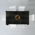 Obrus plamoodporny ciemnozielony 220x150 cm