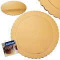 Podkład pod tort, ciasto złoty okrągły 32 cm