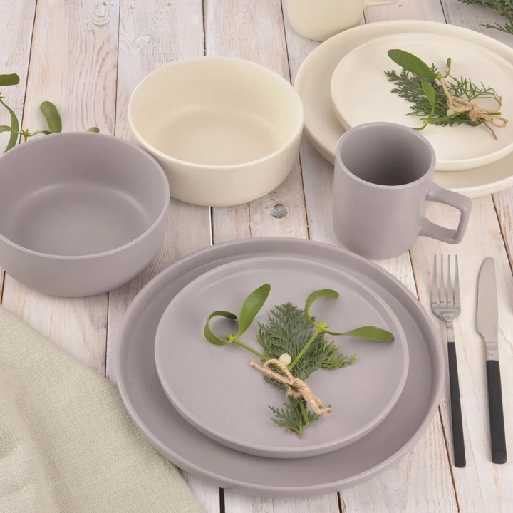 Miseczka ceramiczna szara SKANDI 16 cm, 830 ml