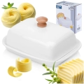 Maselniczka ceramiczna biała