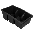Pojemnik organizer na przyprawy czarny 25x15x9 cm
