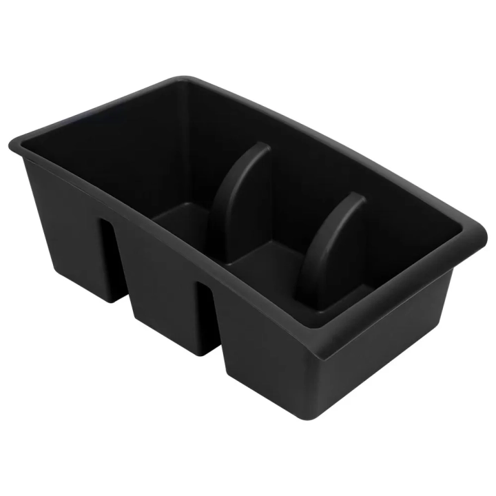 Pojemnik organizer na przyprawy czarny 25x15x9 cm