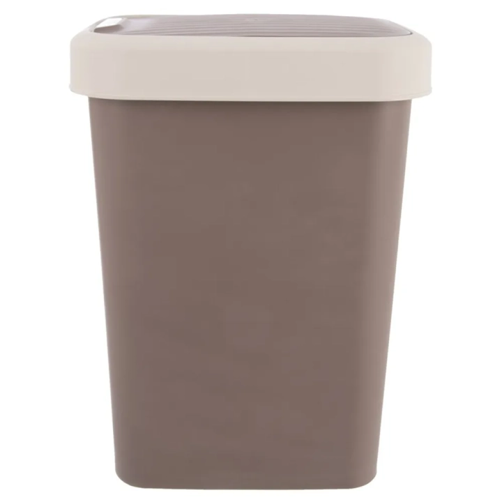 Kosz na śmieci plastikowy brązowy 25 l