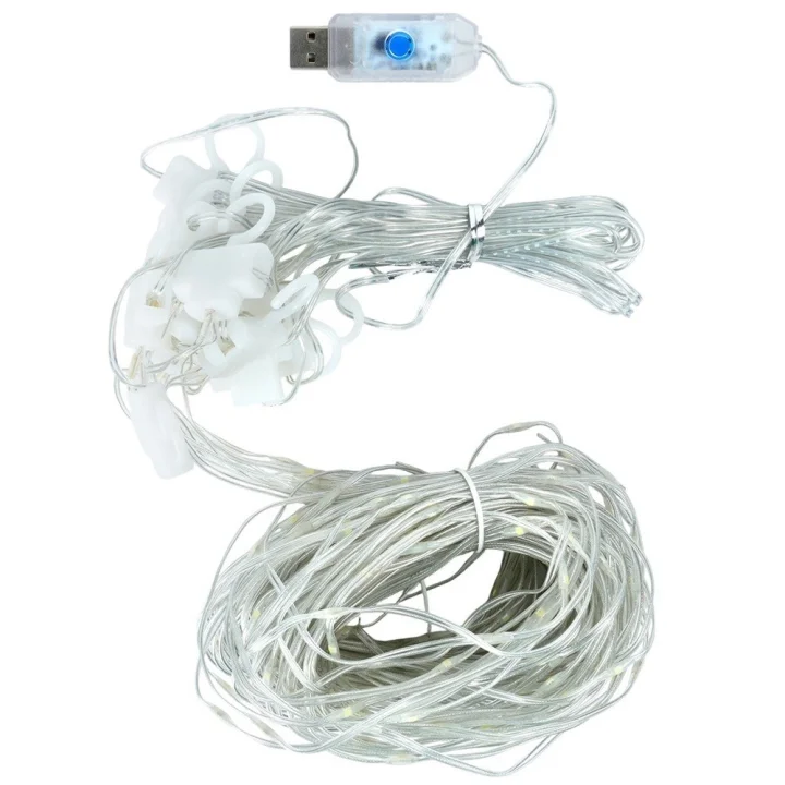 Kurtyna świetlna z pilotem 300 LED 3 m