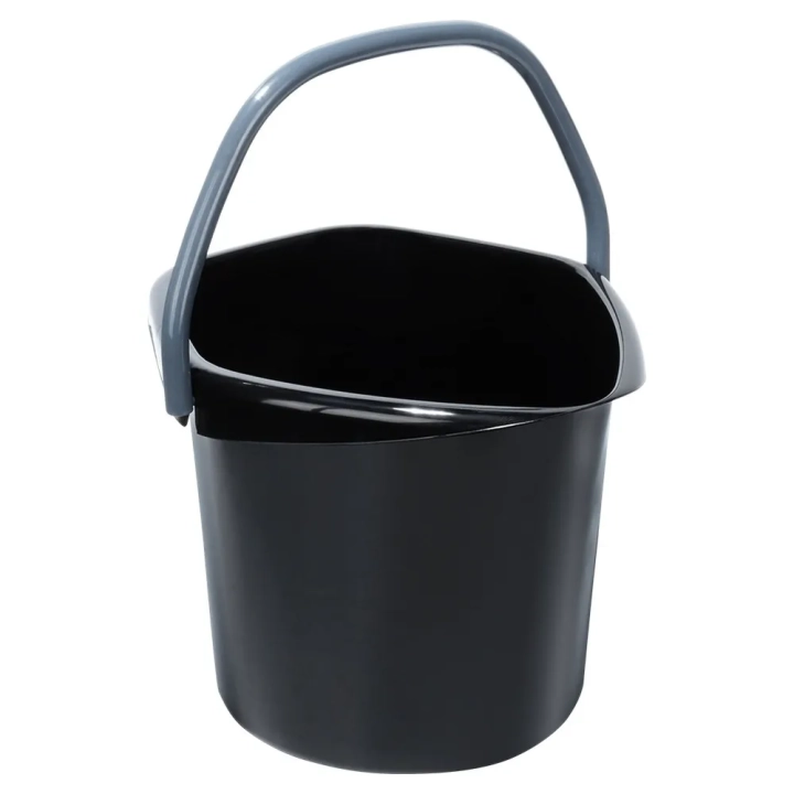 Wiadro plastikowe czarne 14 l