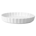 Forma do tarty ceramiczna biała 24,5 cm