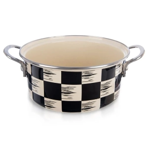 Garnek emaliowany SZACHOWNICA 20 cm, 2,2 l
