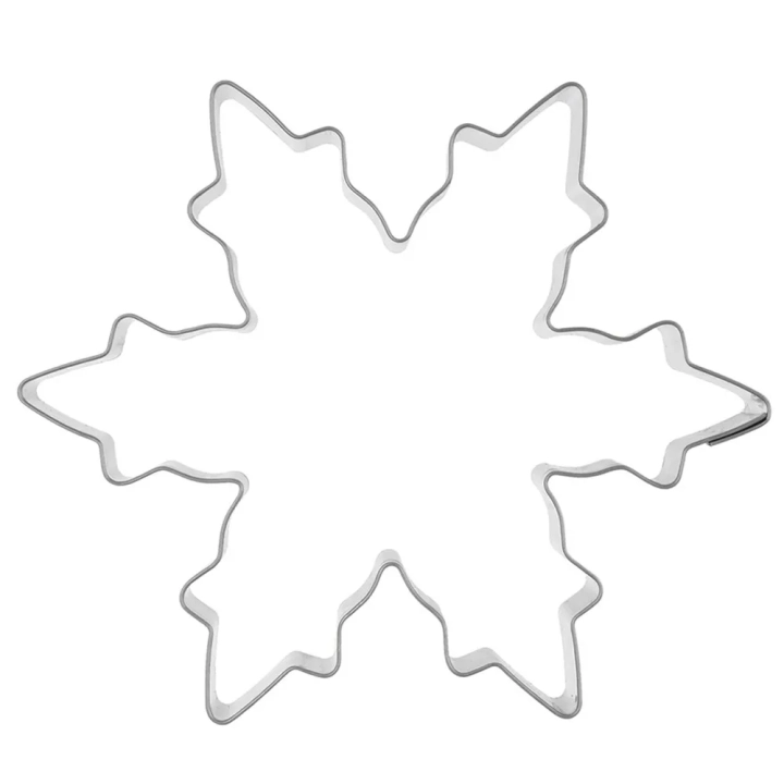 Wykrawacz do ciastek stalowy płatek śniegu 10 cm