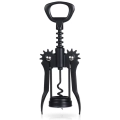 Korkociąg do wina metalowy czarny 16 cm