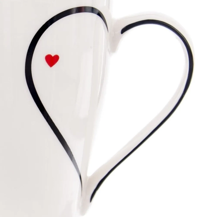 Kubek porcelanowy serce 380 ml