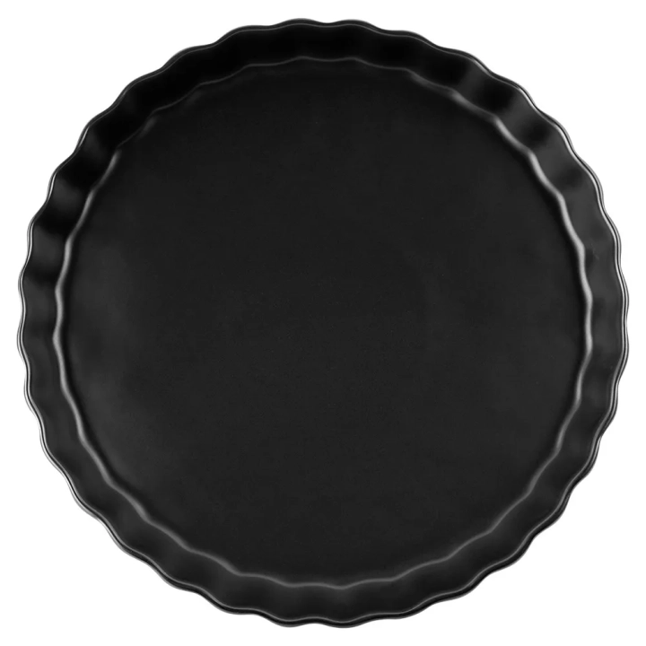 Forma do tarty ceramiczna czarna 24,5 cm