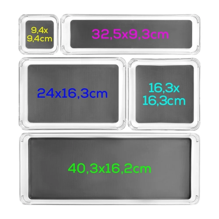 Pojemnik do przechowywania GREY 9x9x4,5 cm