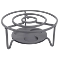Podgrzewacz pod dzbanek do herbaty metalowy szary 16,5 cm
