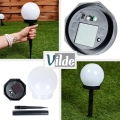 Lampki ogrodowe solarne LED wbijane 33,5 cm 6 szt.