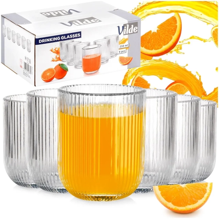 Szklanki 250 ml 6 szt.