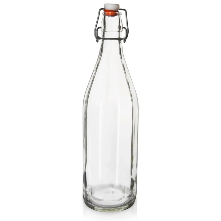 Butelka z klipsem szklana 750 ml