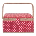 Niciarka czerwona w grochy 24x18x12 cm