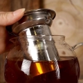 Dzbanek z zaparzaczem do herbaty szklany żaroodporny 800 ml