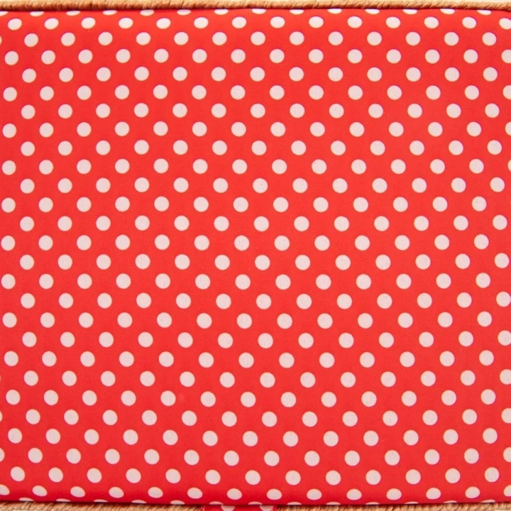 Niciarka czerwona w grochy 24x18x12 cm