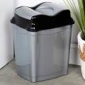 Kosz na śmieci plastikowy szary 9 l