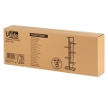 Kwietnik metalowy czarny 7-poziomowy 126 cm