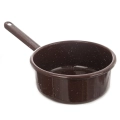 Rondel emaliowany brązowy BROWN 14 cm, 900 ml