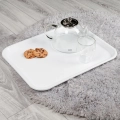 Taca do serwowania plastikowa biała 45,5x35,5 cm