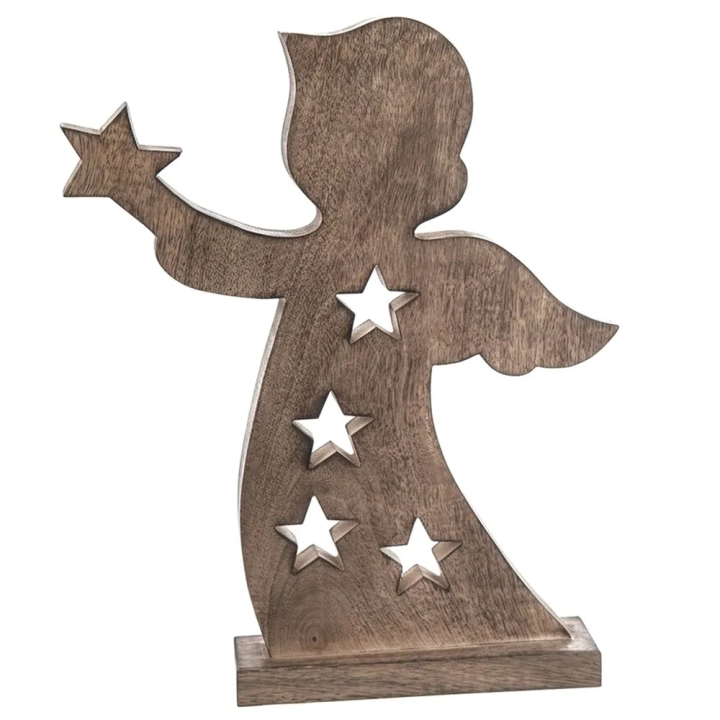 Figurka drewniana świąteczna anioł MANGO 43 cm