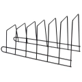 Stojak na pokrywki i talerze metalowy czarny RADKA 34,5x14x19 cm