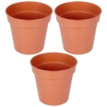 Doniczka ogrodowa plastikowa okrągła 13 cm 3 szt.
