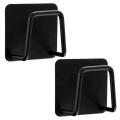 Haczyk wieszak samoprzylepny czarny BLACK 4,8x4,8 cm 2 szt.