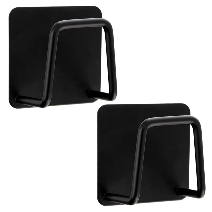 Haczyk wieszak samoprzylepny czarny BLACK 4,8x4,8 cm 2 szt.