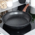 Patelnia granitowa BLACK&WOOD 32 cm
