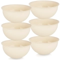 Miseczki plastikowe kremowe SANDY 13 cm, 500 ml 6 szt.