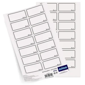 Etykiety samoprzylepne na słoiki WHITELINE 28 szt.